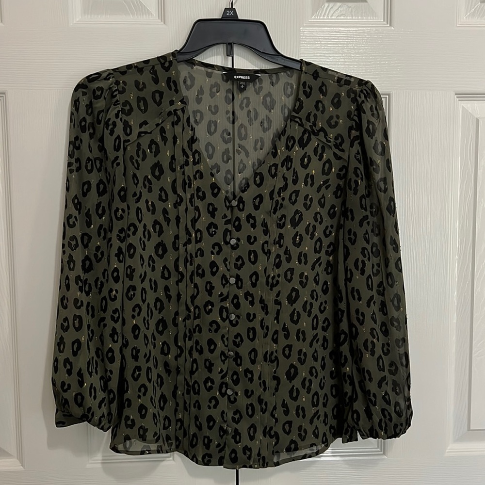 Leopard print blouse